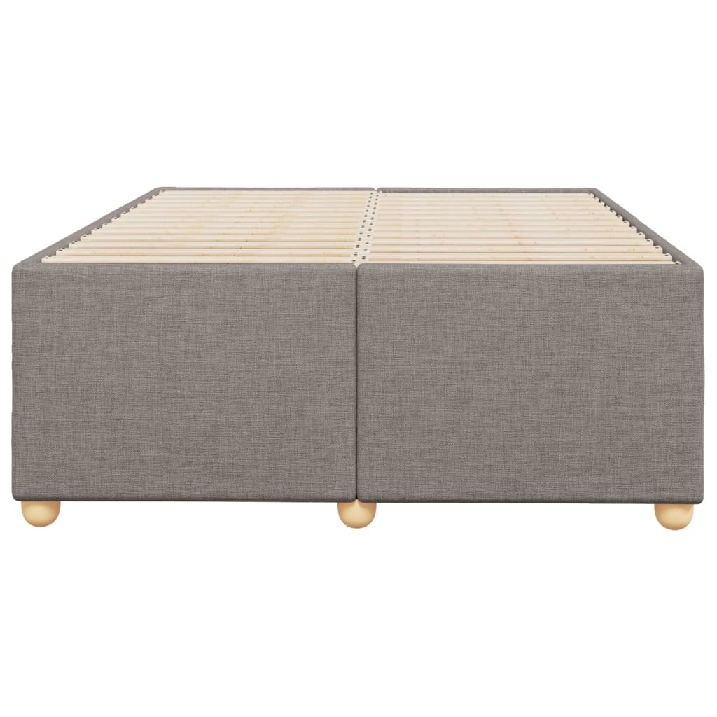 vidaXL Σκελετός Κρεβατιού Χωρίς Στρώμα Taupe 120x200 εκ. Υφασμάτινο