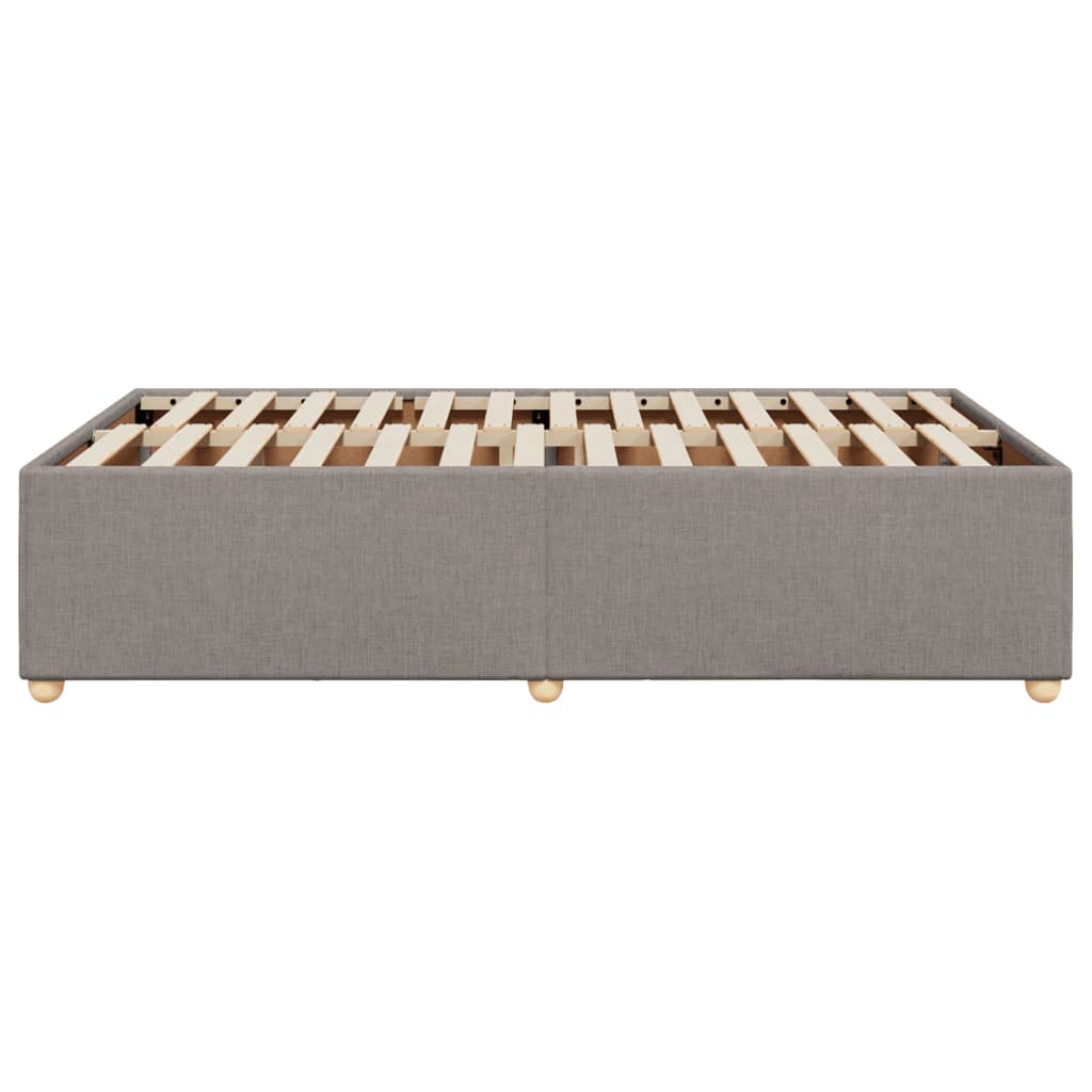 vidaXL Σκελετός Κρεβατιού Χωρίς Στρώμα Taupe 120x200 εκ. Υφασμάτινο