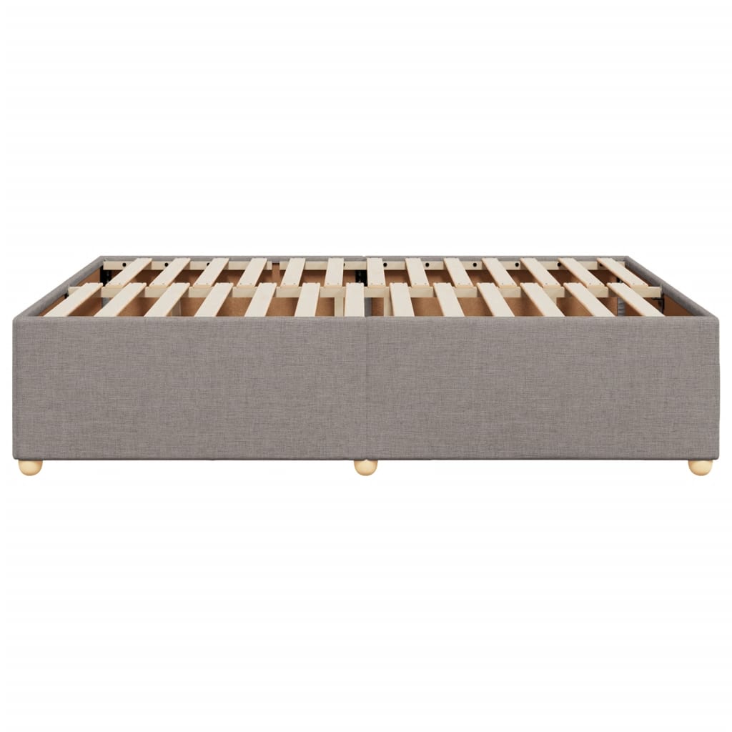 vidaXL Σκελετός Κρεβατιού Χωρίς Στρώμα Taupe 140x190 εκ. Υφασμάτινο