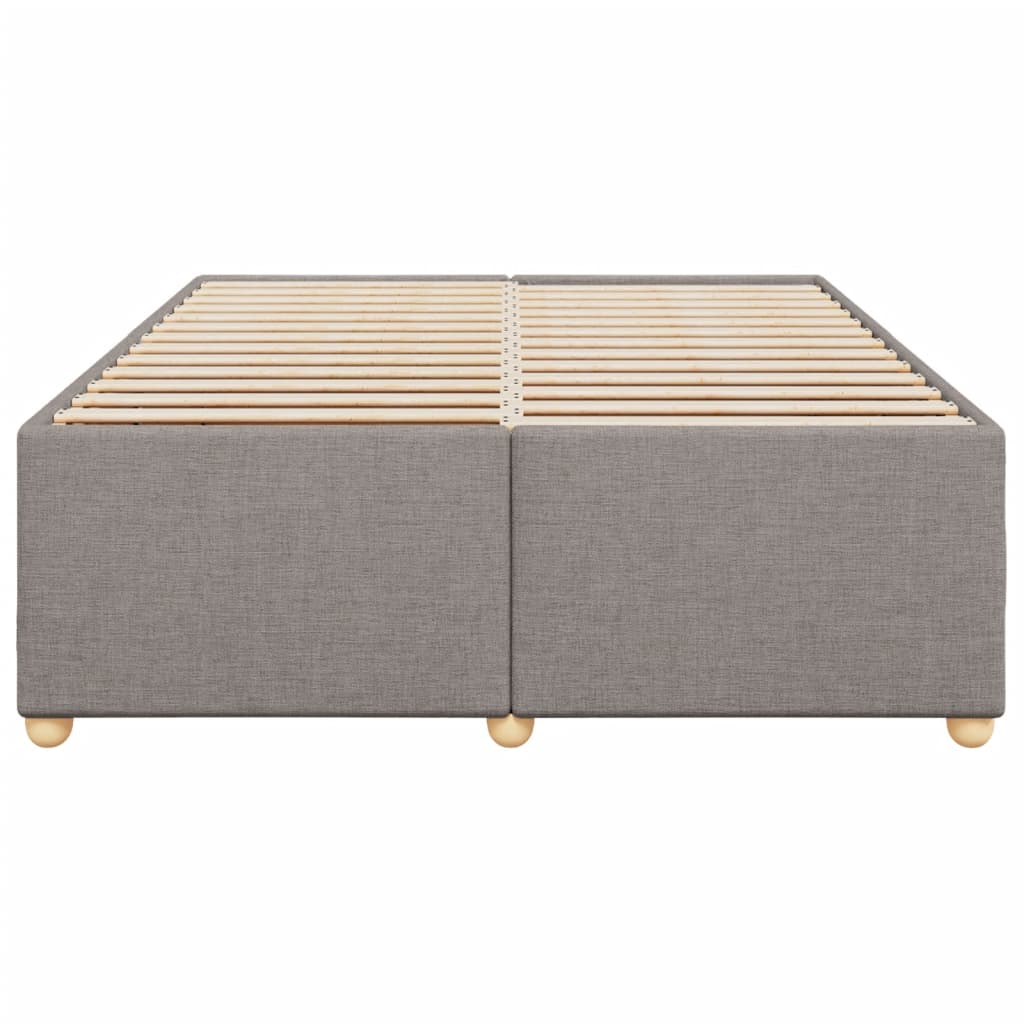 vidaXL Σκελετός Κρεβατιού Χωρίς Στρώμα Taupe 160x200 εκ. Υφασμάτινο