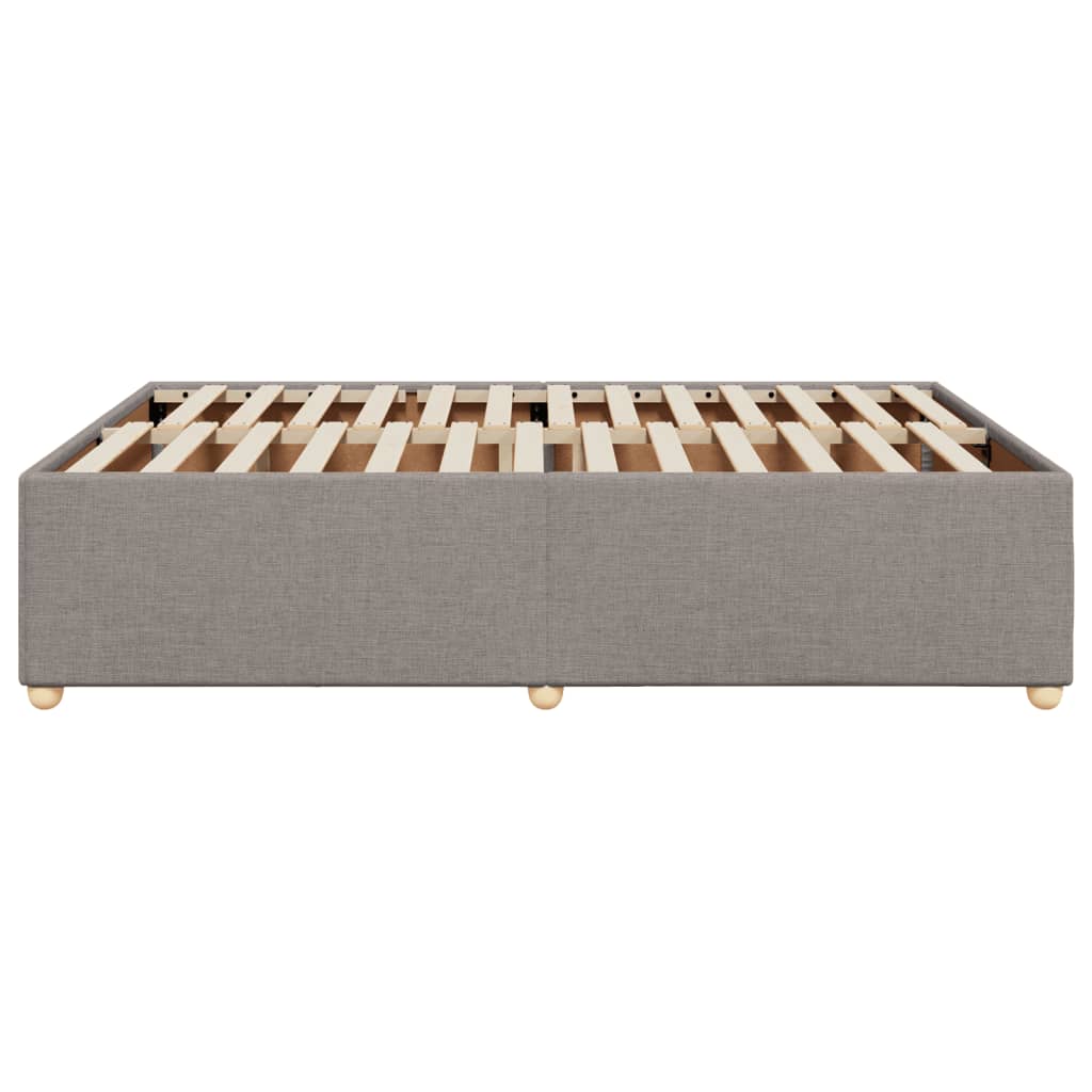 vidaXL Σκελετός Κρεβατιού Χωρίς Στρώμα Taupe 160x200 εκ. Υφασμάτινο