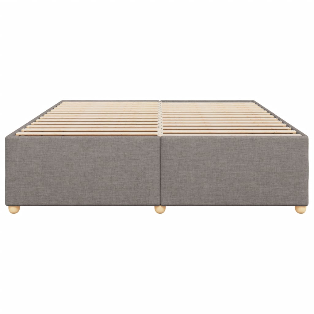 vidaXL Σκελετός Κρεβατιού Χωρίς Στρώμα Taupe 180x200 εκ. Υφασμάτινο