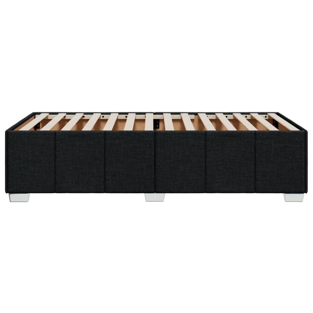 vidaXL Σκελετός Κρεβατιού Χωρίς Στρώμα Μαύρο 80x200 εκ. Υφασμάτινο