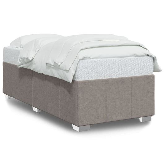 vidaXL Σκελετός Κρεβατιού Χωρίς Στρώμα Taupe 80x200 εκ. Υφασμάτινο