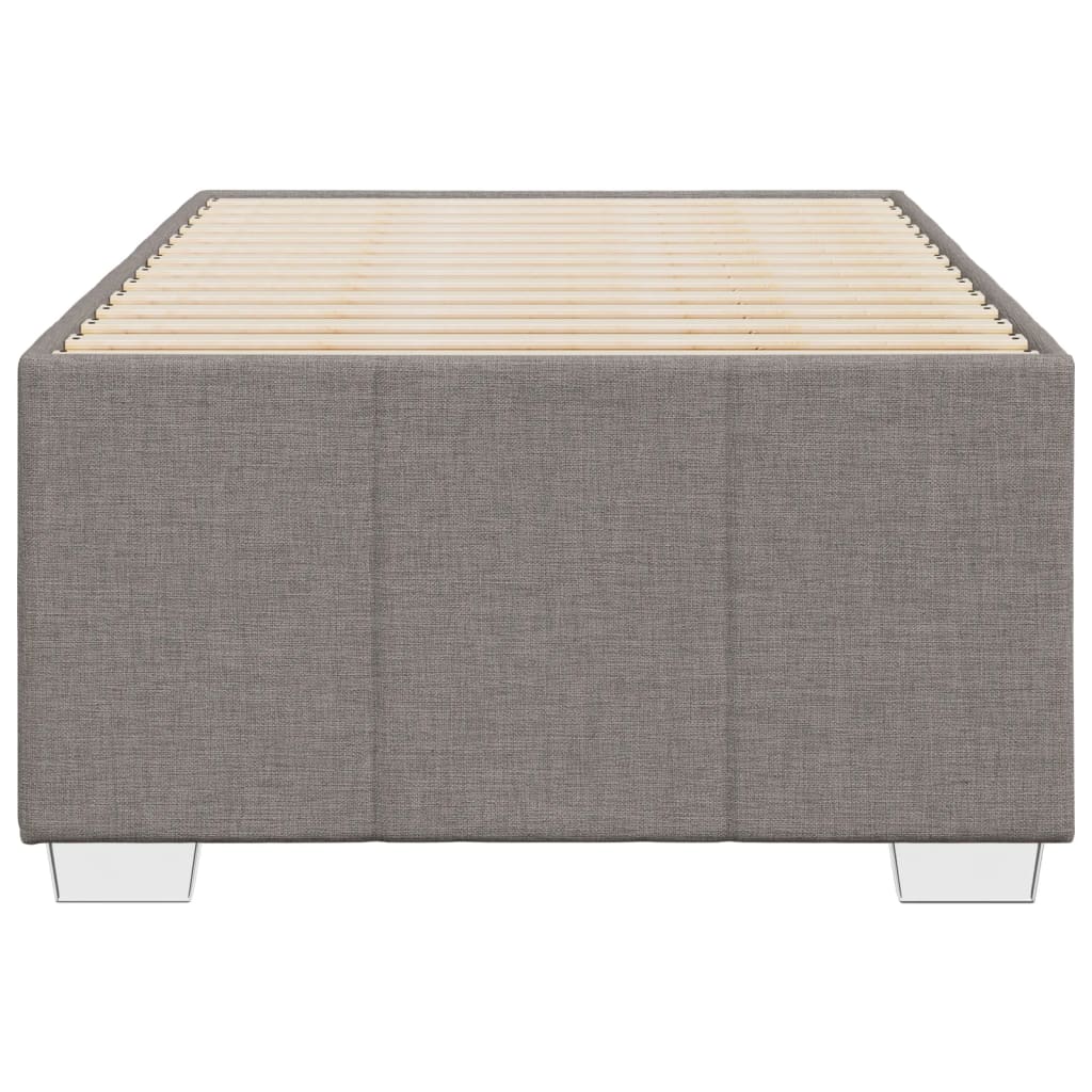 vidaXL Σκελετός Κρεβατιού Χωρίς Στρώμα Taupe 80x200 εκ. Υφασμάτινο