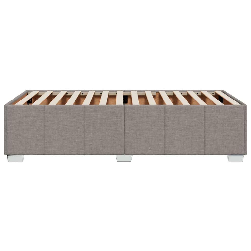 vidaXL Σκελετός Κρεβατιού Χωρίς Στρώμα Taupe 80x200 εκ. Υφασμάτινο
