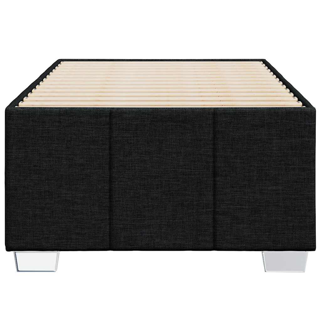 vidaXL Σκελετός Κρεβατιού Χωρίς Στρώμα Μαύρο 100x200 εκ. Υφασμάτινο