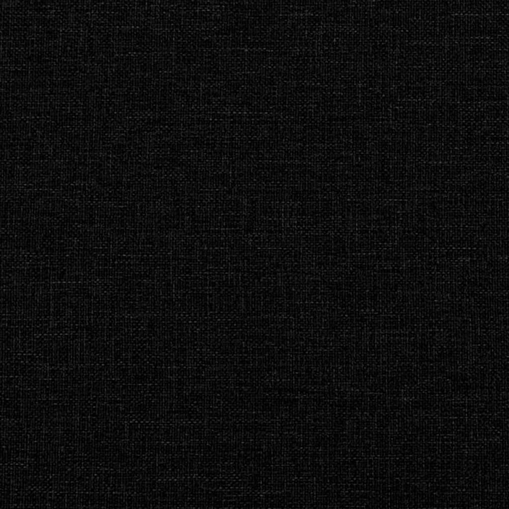vidaXL Πλαίσιο Κρεβατιού χωρίς στρώμα Μαύρο 120x190 εκ. Υφασμάτινο