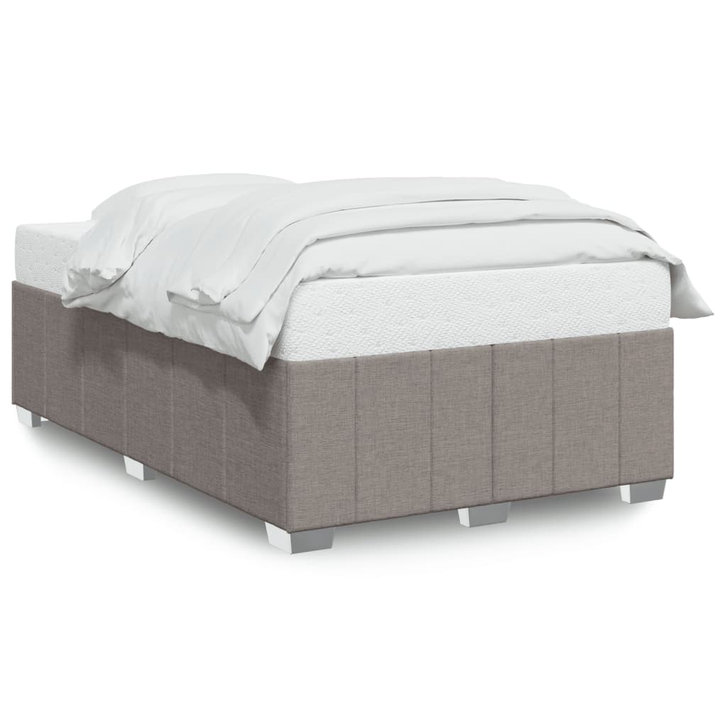 vidaXL Πλαίσιο Κρεβατιού χωρίς στρώμα Taupe 120x190 εκ. Υφασμάτινο