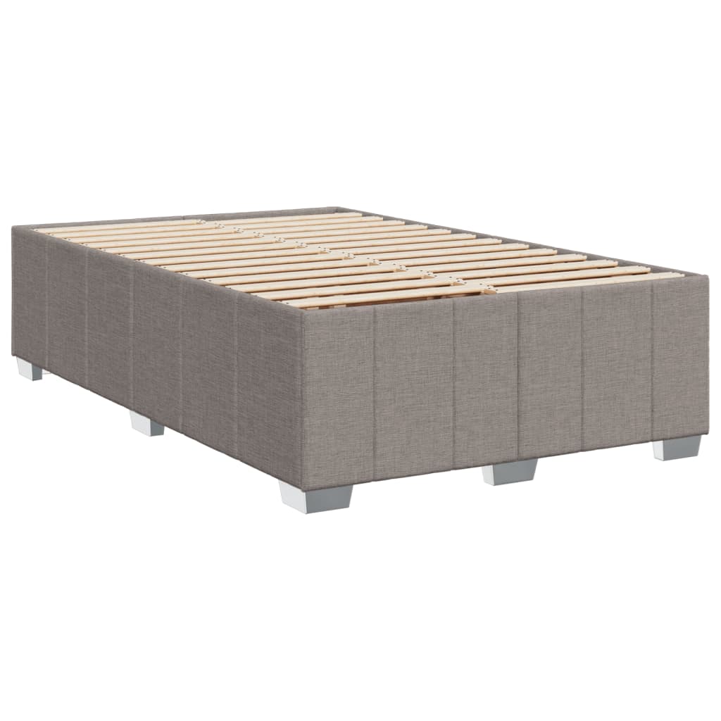 vidaXL Πλαίσιο Κρεβατιού χωρίς στρώμα Taupe 120x190 εκ. Υφασμάτινο