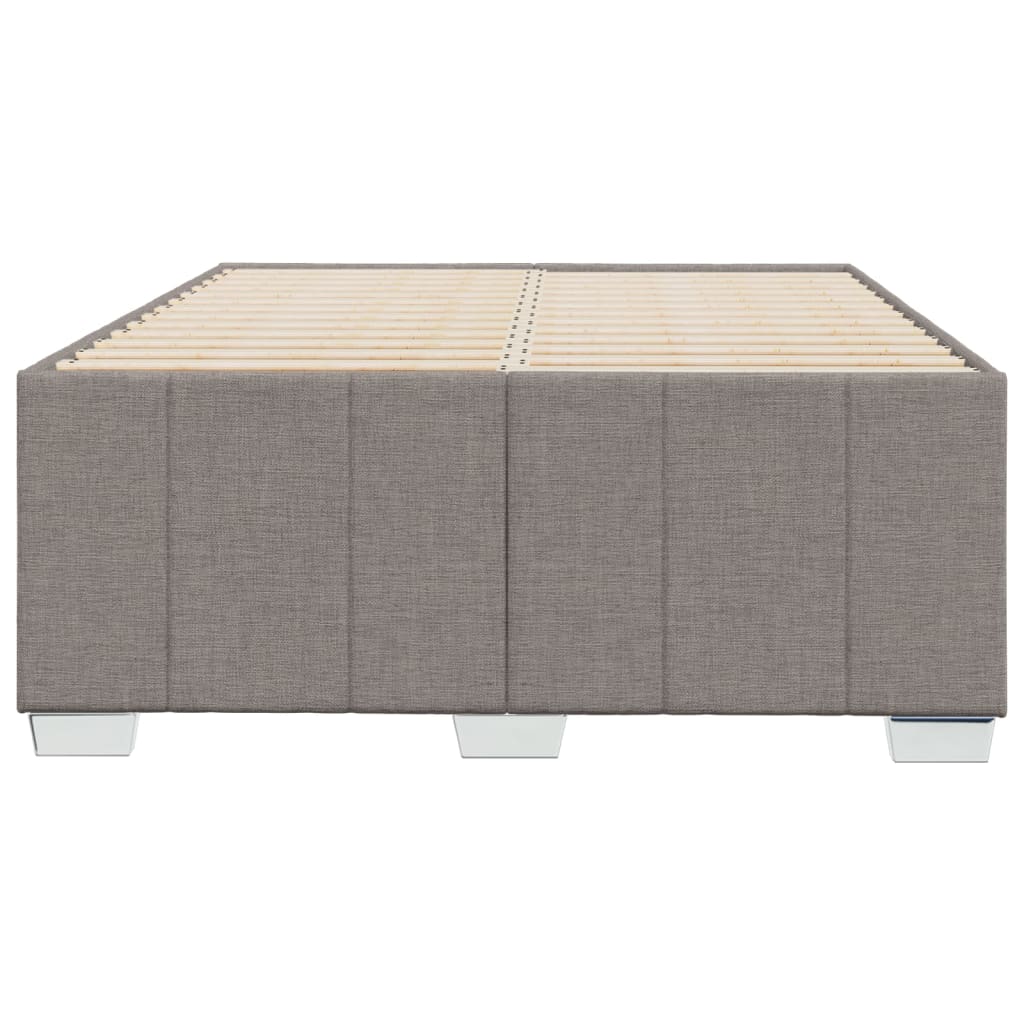 vidaXL Πλαίσιο Κρεβατιού χωρίς στρώμα Taupe 120x190 εκ. Υφασμάτινο