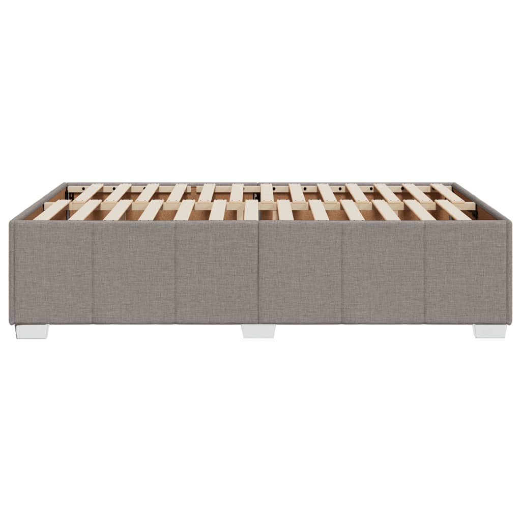 vidaXL Πλαίσιο Κρεβατιού χωρίς στρώμα Taupe 120x190 εκ. Υφασμάτινο