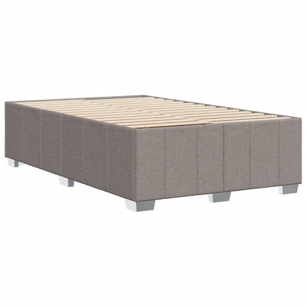 vidaXL Σκελετός Κρεβατιού Χωρίς Στρώμα Taupe 120x200 εκ. Υφασμάτινο
