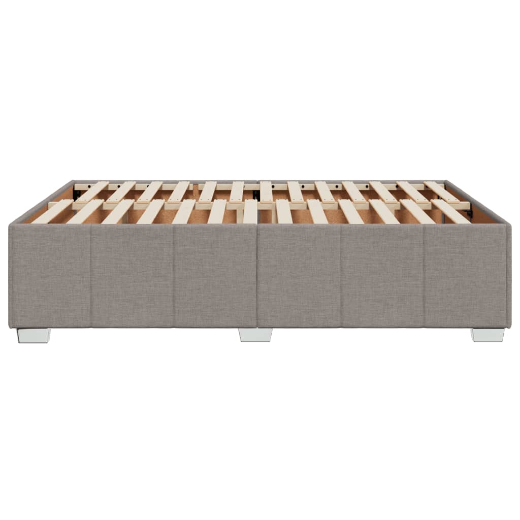 vidaXL Σκελετός Κρεβατιού Χωρίς Στρώμα Taupe 140x190 εκ. Υφασμάτινο