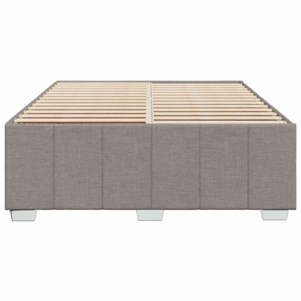 vidaXL Σκελετός Κρεβατιού Χωρίς Στρώμα Taupe 160x200 εκ. Υφασμάτινο