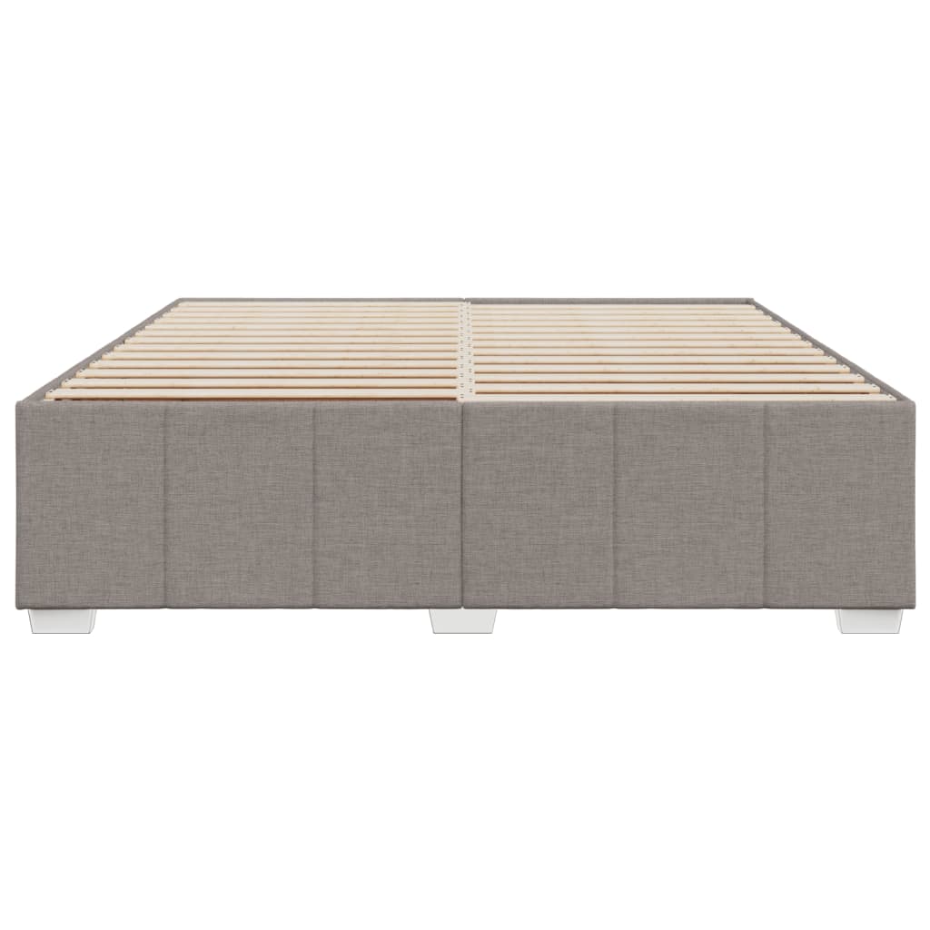vidaXL Σκελετός Κρεβατιού Χωρίς Στρώμα Taupe 180x200 εκ. Υφασμάτινο