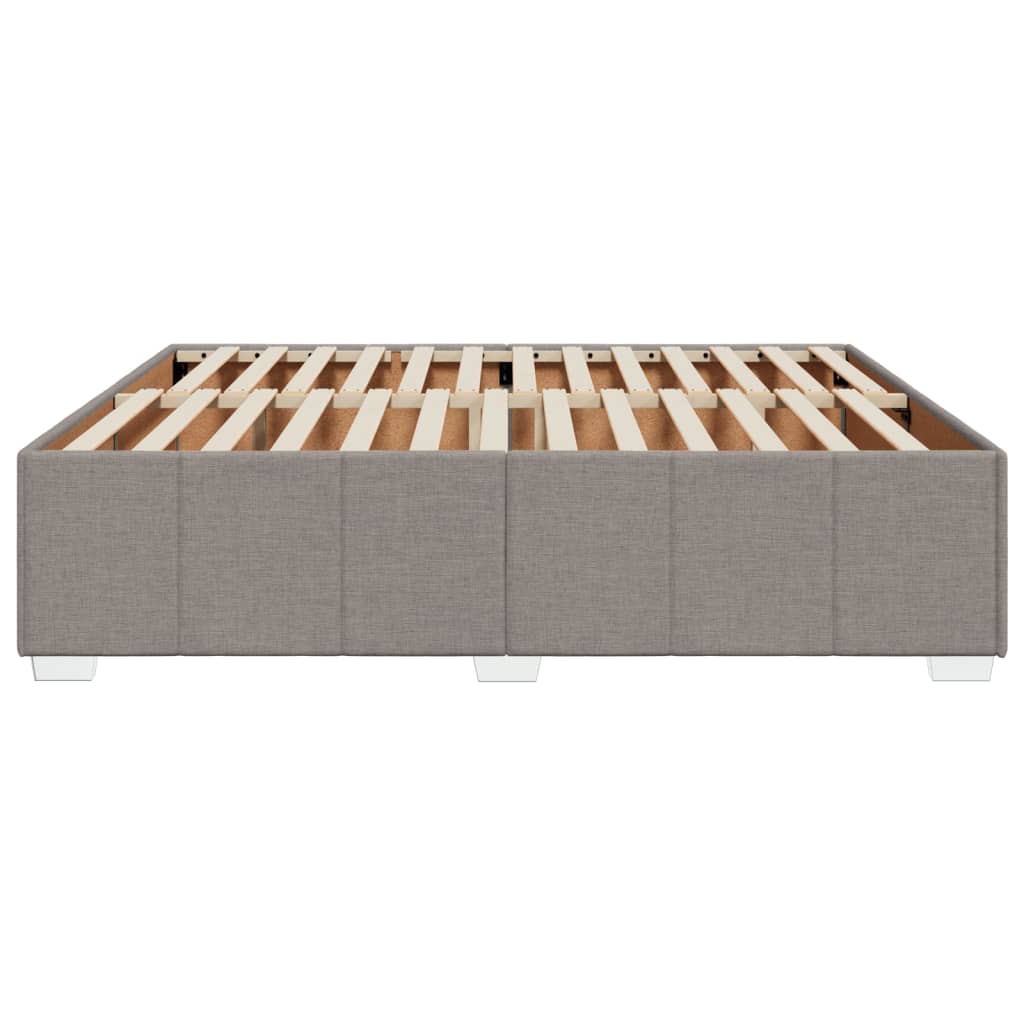 vidaXL Σκελετός Κρεβατιού Χωρίς Στρώμα Taupe 180x200 εκ. Υφασμάτινο