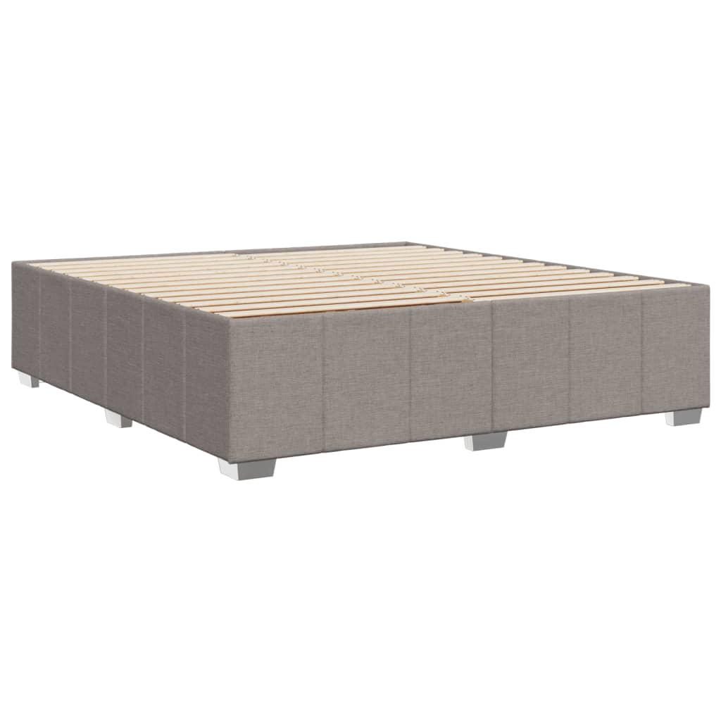 vidaXL Σκελετός Κρεβατιού Χωρίς Στρώμα Taupe 180x200 εκ. Υφασμάτινο