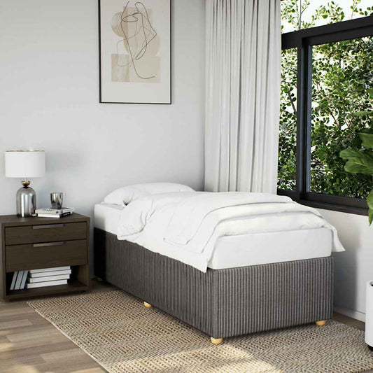 vidaXL Σκελετός Κρεβατιού Χωρίς Στρώμα Taupe 90x190 εκ. Υφασμάτινο