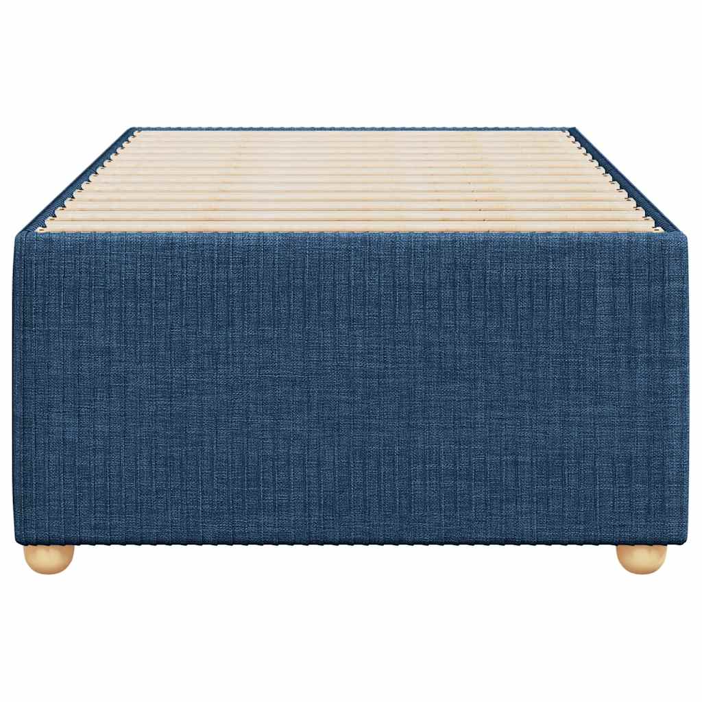 vidaXL Σκελετός Κρεβατιού Χωρίς Στρώμα Μπλε 90x190 εκ. Υφασμάτινο