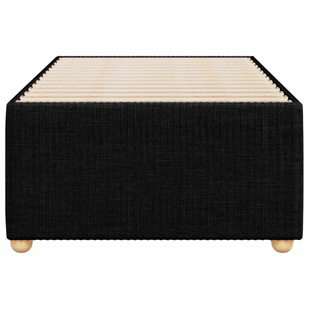 vidaXL Σκελετός Κρεβατιού Χωρίς Στρώμα Μαύρο 90x200 εκ. Υφασμάτινο