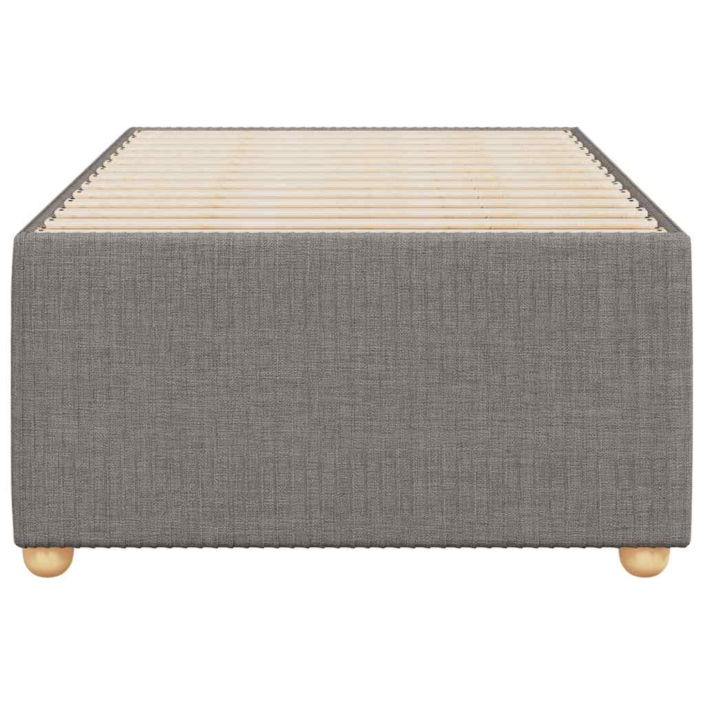 vidaXL Σκελετός Κρεβατιού Χωρίς Στρώμα Taupe 90x200 εκ. Υφασμάτινο