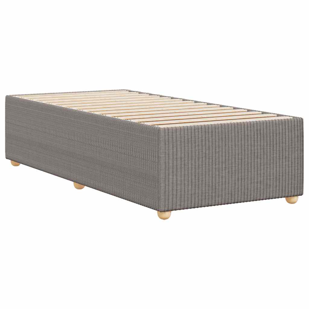 vidaXL Σκελετός Κρεβατιού Χωρίς Στρώμα Taupe 90x200 εκ. Υφασμάτινο