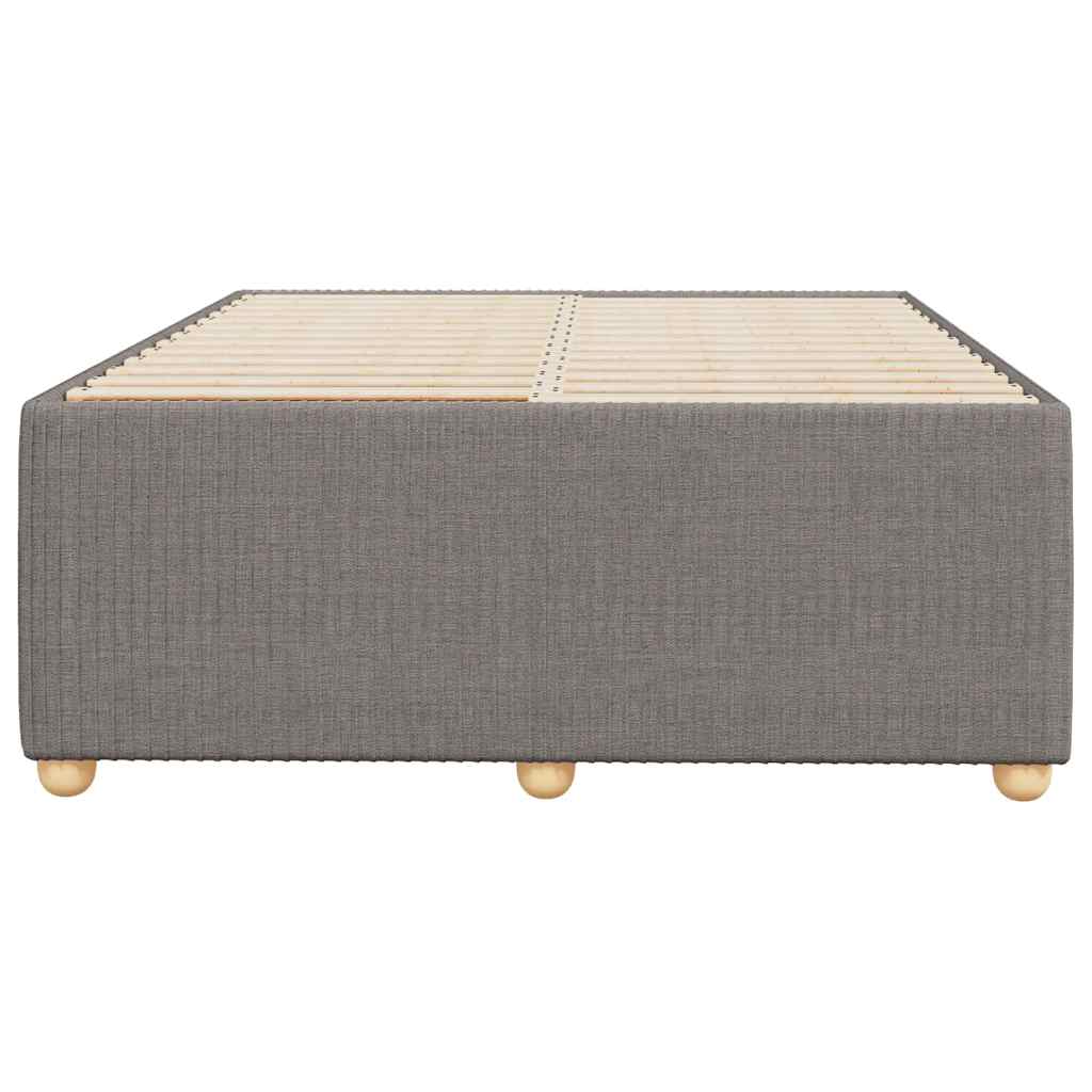 vidaXL Πλαίσιο Κρεβατιού χωρίς στρώμα Taupe 120x190 εκ. Υφασμάτινο