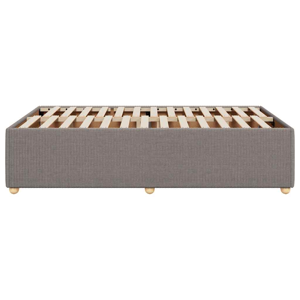 vidaXL Πλαίσιο Κρεβατιού χωρίς στρώμα Taupe 120x190 εκ. Υφασμάτινο