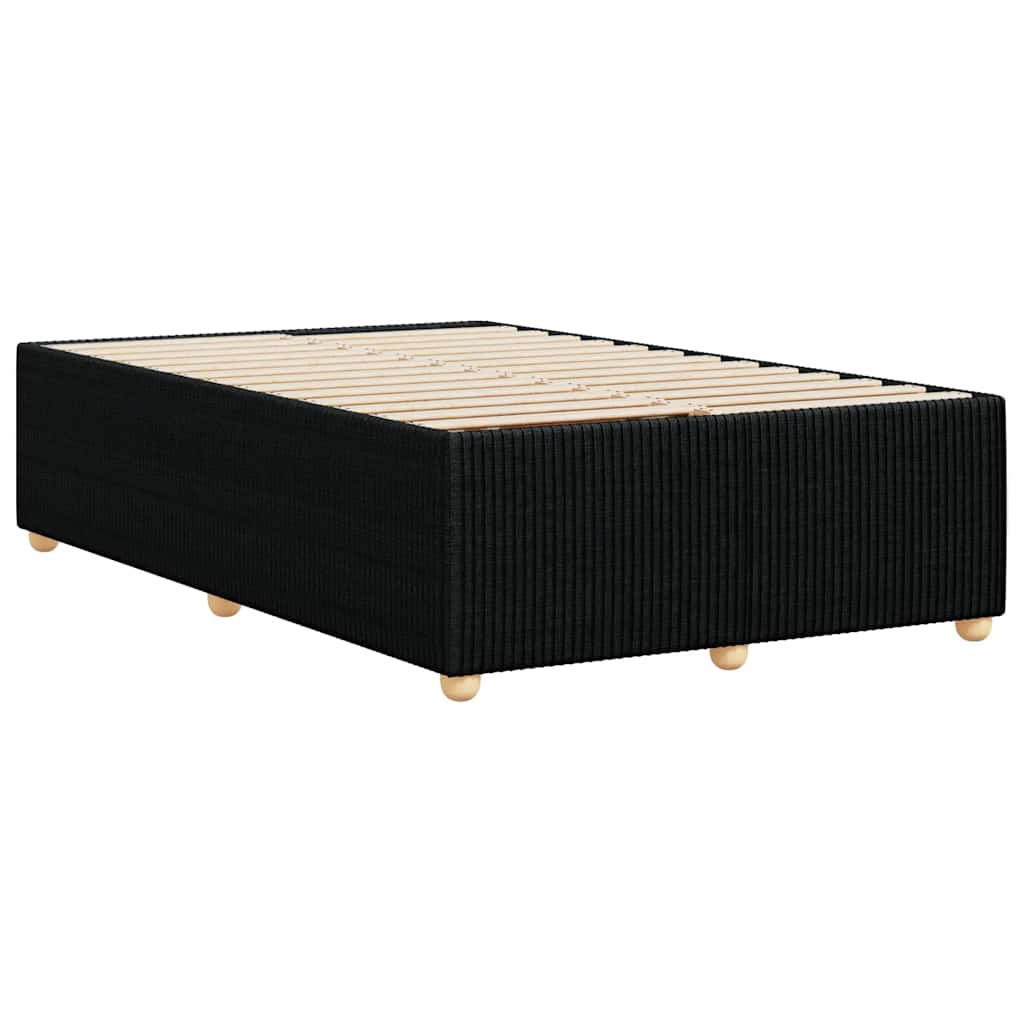 vidaXL Σκελετός Κρεβατιού Χωρίς Στρώμα Μαύρο 120x200 εκ. Υφασμάτινο