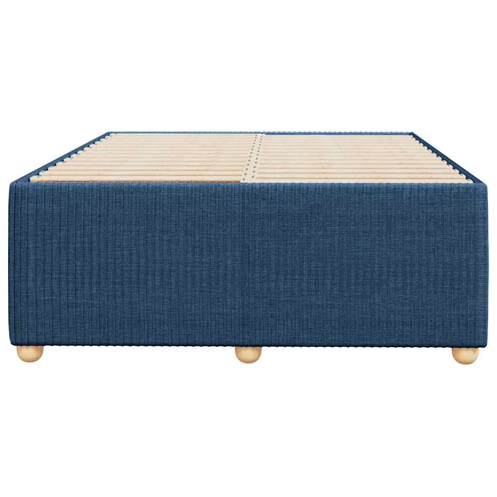 vidaXL Πλαίσιο κρεβατιού χωρίς στρώμα μπλε 120x200cm ύφασμα