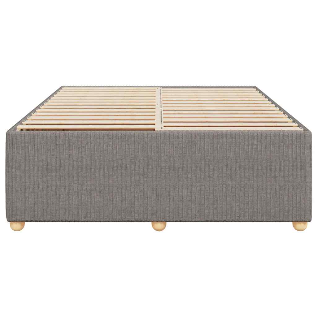 vidaXL Σκελετός Κρεβατιού Χωρίς Στρώμα Taupe 140x190 εκ. Υφασμάτινο