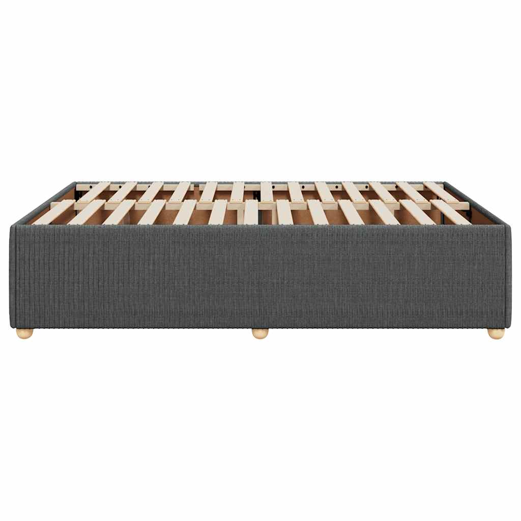 vidaXL Σκελετός Κρεβατιού Χωρίς Στρώμα Γκρι 140x200 εκ.Υφασμάτινο