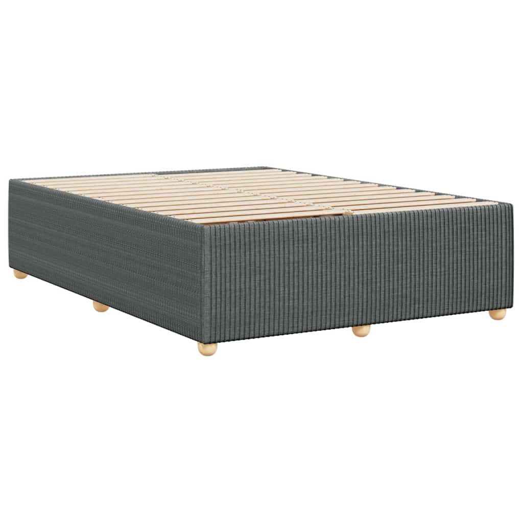 vidaXL Σκελετός Κρεβατιού Χωρίς Στρώμα Γκρι 140x200 εκ.Υφασμάτινο