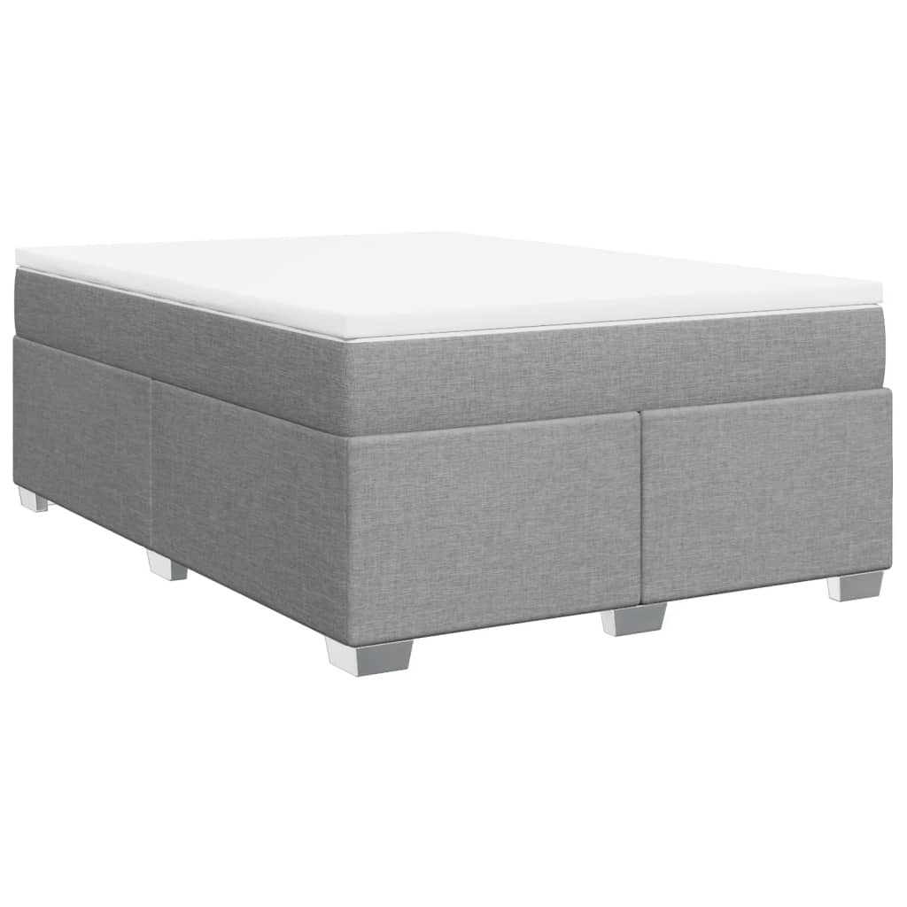 vidaXL Κρεβάτι Boxspring με Στρώμα Αν. Πράσινο 160x200εκ Υφασμάτινο