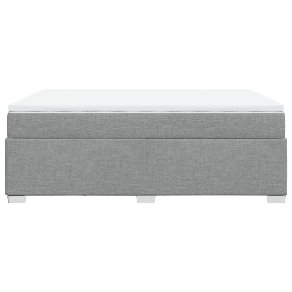 vidaXL Κρεβάτι Boxspring με Στρώμα Αν. Πράσινο 160x200εκ Υφασμάτινο