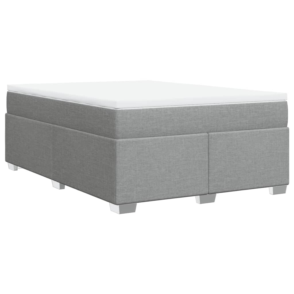 vidaXL Κρεβάτι Boxspring με Στρώμα Αν. Πράσινο 160x200εκ Υφασμάτινο