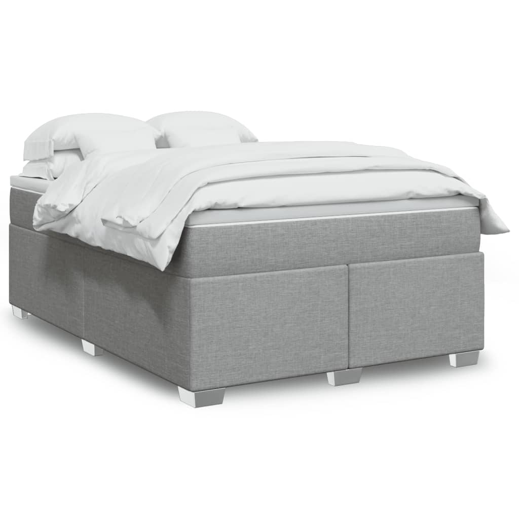 vidaXL Κρεβάτι Boxspring με Στρώμα Αν. Πράσινο 160x200εκ Υφασμάτινο