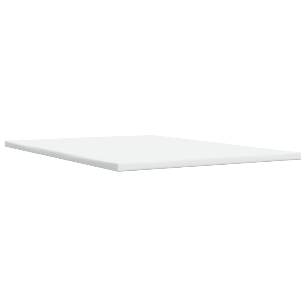 vidaXL Κρεβάτι Boxspring με Στρώμα Λευκό 160x200εκ.από Συνθετικό Δέρμα