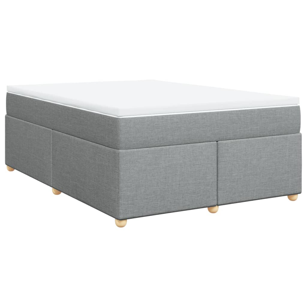 vidaXL Κρεβάτι Boxspring με Στρώμα Αν. Πράσινο 160x200εκ Υφασμάτινο
