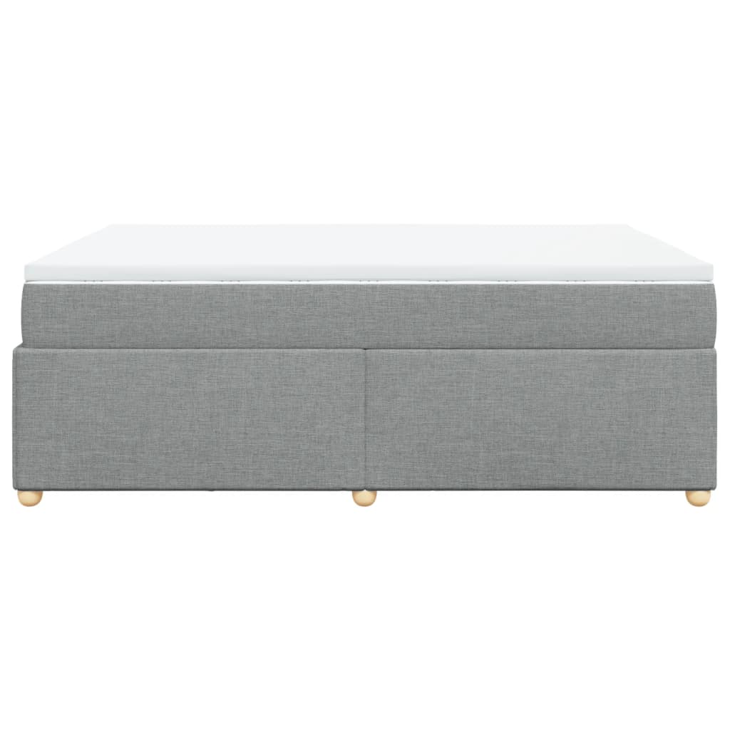 vidaXL Κρεβάτι Boxspring με Στρώμα Αν. Πράσινο 160x200εκ Υφασμάτινο