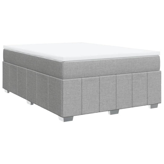 vidaXL Κρεβάτι Boxspring με Στρώμα Αν. Πράσινο 160x200εκ Υφασμάτινο
