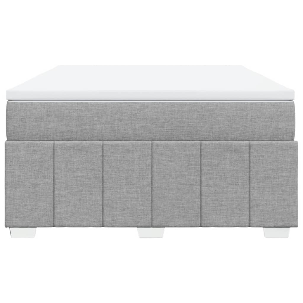 vidaXL Κρεβάτι Boxspring με Στρώμα Αν. Πράσινο 160x200εκ Υφασμάτινο
