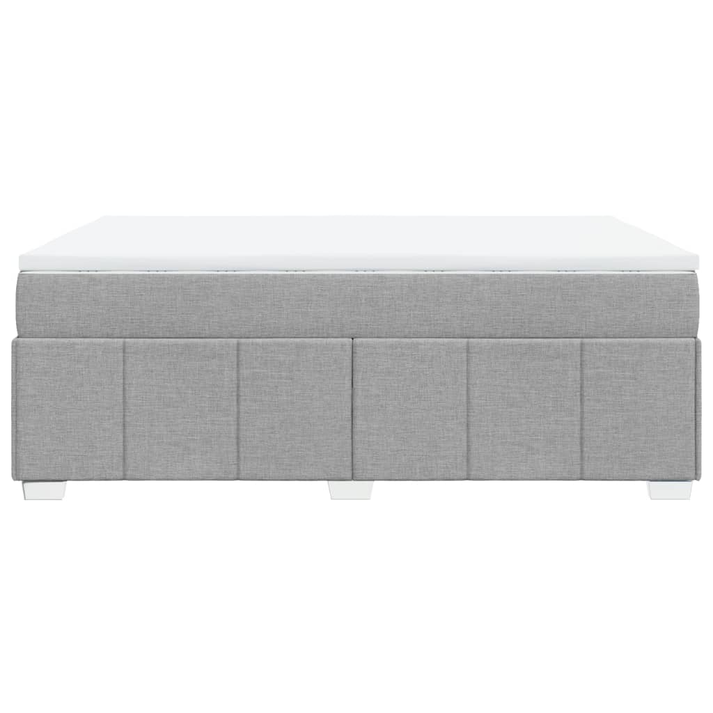 vidaXL Κρεβάτι Boxspring με Στρώμα Αν. Πράσινο 160x200εκ Υφασμάτινο