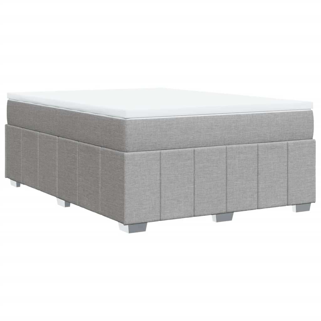 vidaXL Κρεβάτι Boxspring με Στρώμα Αν. Πράσινο 160x200εκ Υφασμάτινο