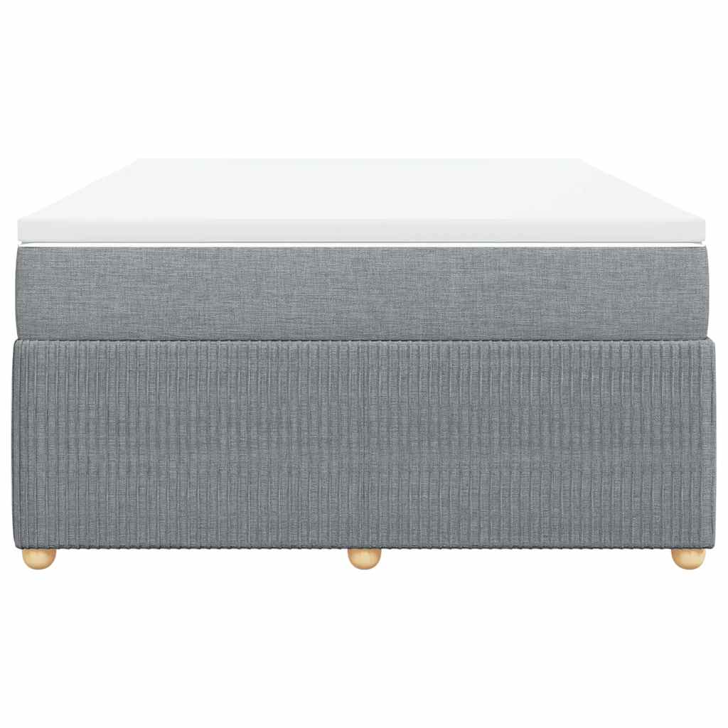 vidaXL Κρεβάτι Boxspring με Στρώμα Αν. Πράσινο 160x200εκ Υφασμάτινο