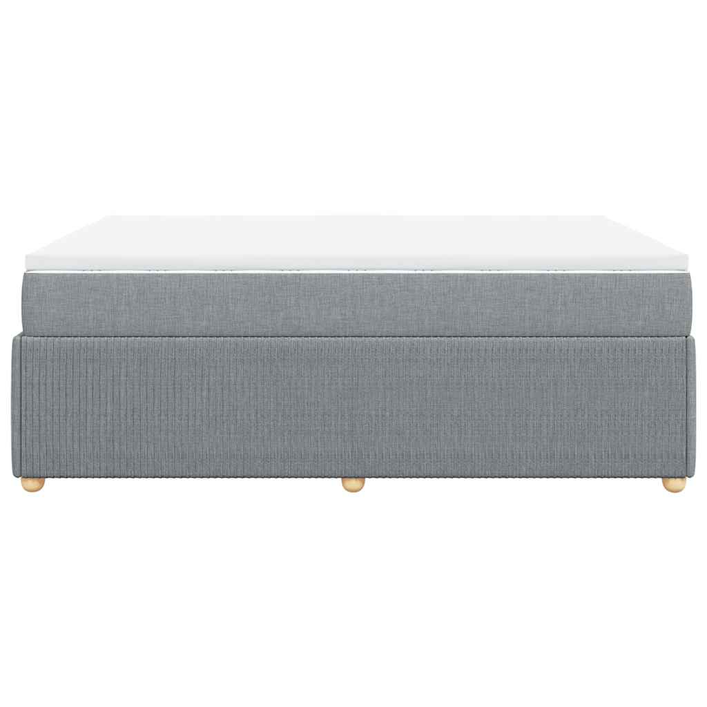 vidaXL Κρεβάτι Boxspring με Στρώμα Αν. Πράσινο 160x200εκ Υφασμάτινο