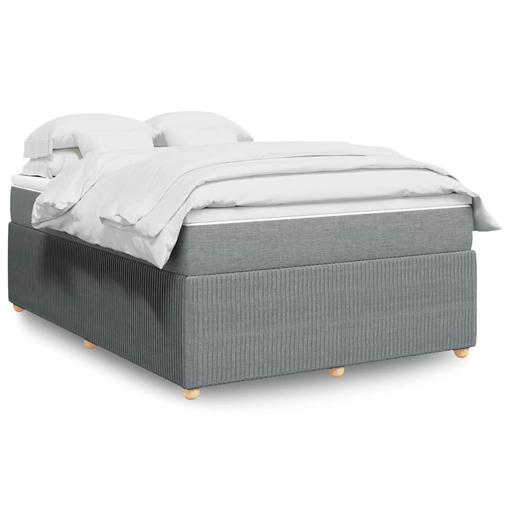 vidaXL Κρεβάτι Boxspring με Στρώμα Αν. Πράσινο 160x200εκ Υφασμάτινο