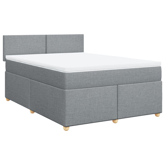 vidaXL Κρεβάτι Boxspring με Στρώμα Αν. Πράσινο 160x200εκ Υφασμάτινο