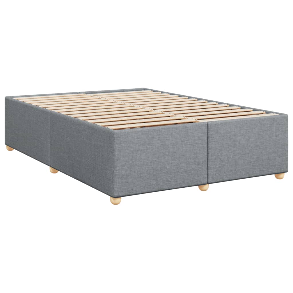 vidaXL Κρεβάτι Boxspring με Στρώμα Αν. Πράσινο 160x200εκ Υφασμάτινο